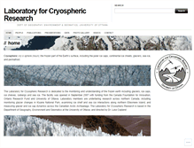 Tablet Screenshot of cryospheric.org